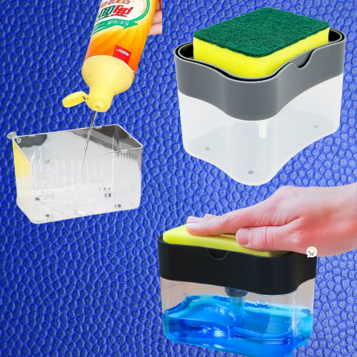 Dispensador de Jabón Azul transparente